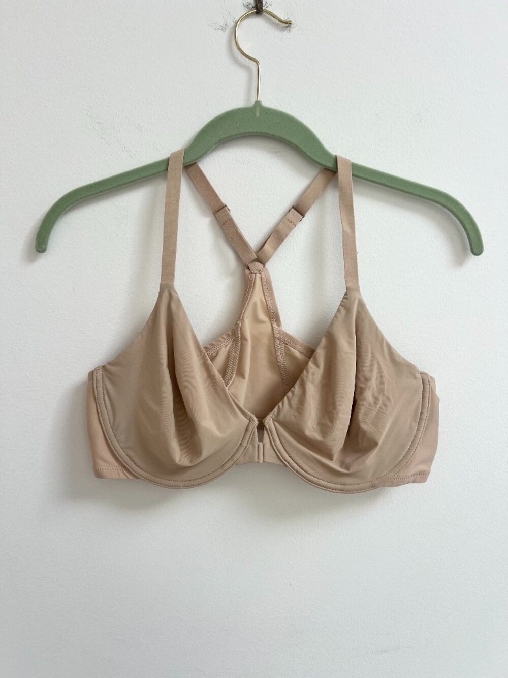 Natori Smooth Comfort Full Fit Front Close Racerback Bra Cafe 38C